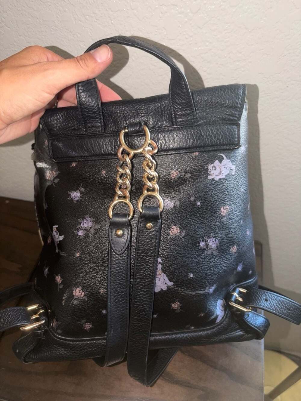 Coach 101 Dalmatians Backpack with Floral Accents - Picture 4 of 7